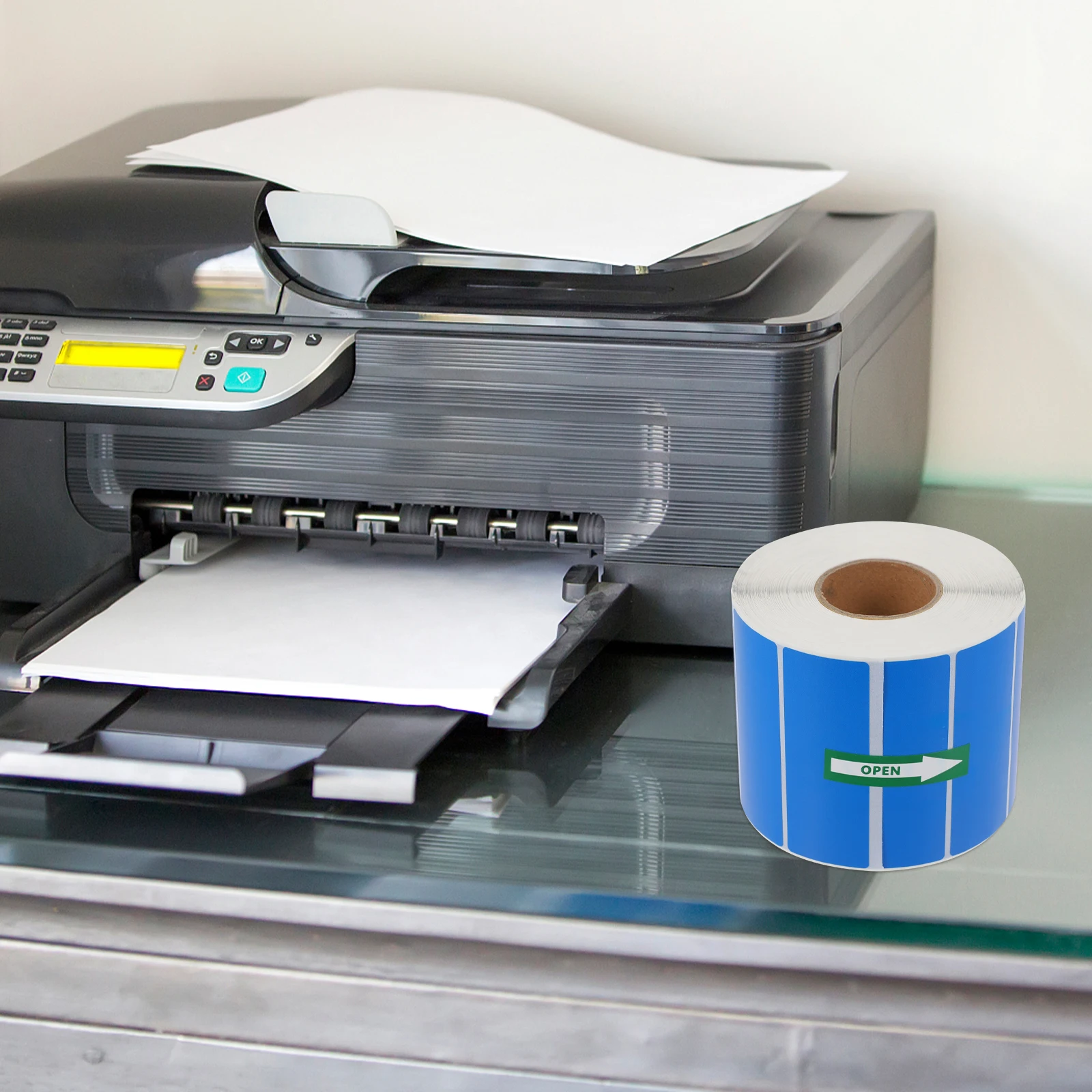 Label Stickers Simple Waterproof Coated Paper Price Tags For Goods Barcode Printing Self-Adhesive Parcel Marking