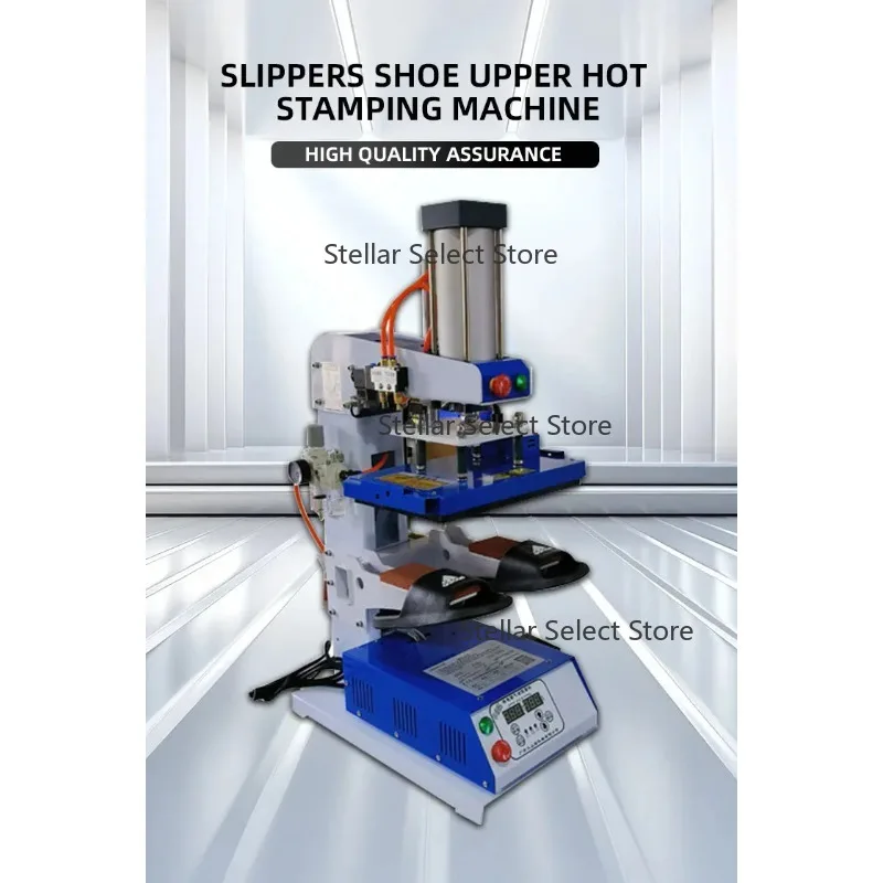 Easy to Operate slippers Upper Leather Stamping Machine Embossing Screen Printing Hot Press Machine