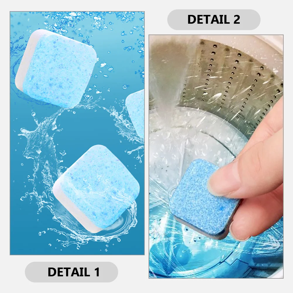 48 Pcs Washing Machine Effervescent Tablet Washer Supplies Tool Cleaner Deep Cleaning for Washers Tablets