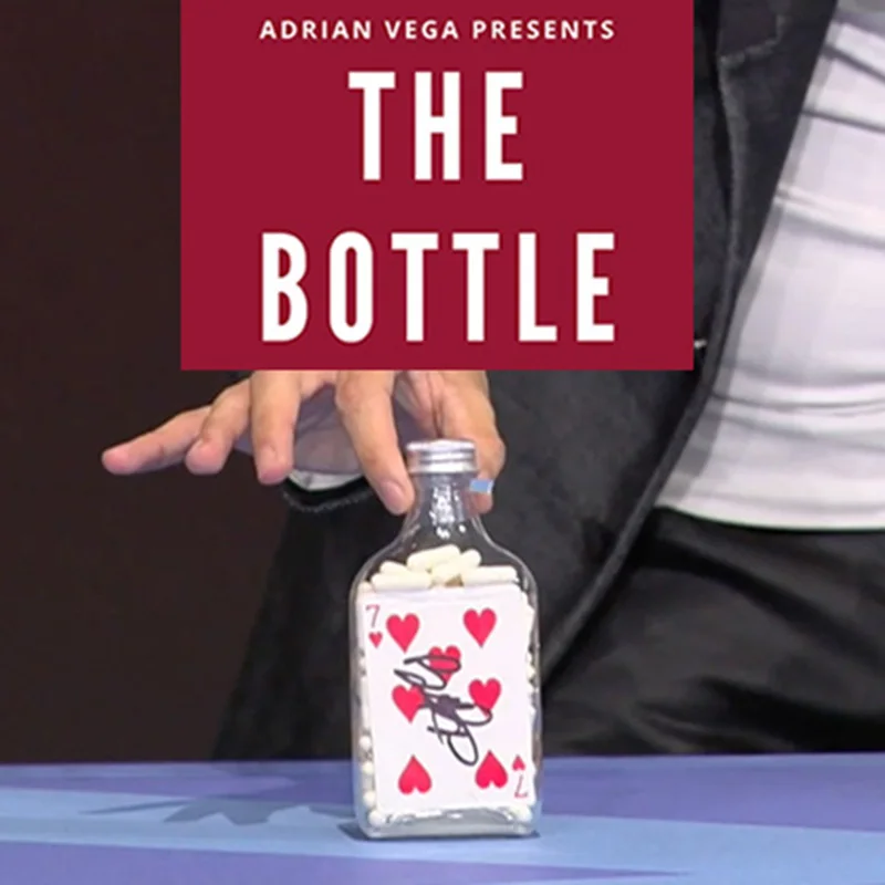 The Bottle by Adrian Vega Magic Tricks Signed Card Appearing in Sealed Bottle Magia Props Close-up Illusions Gimmicks Mentalism