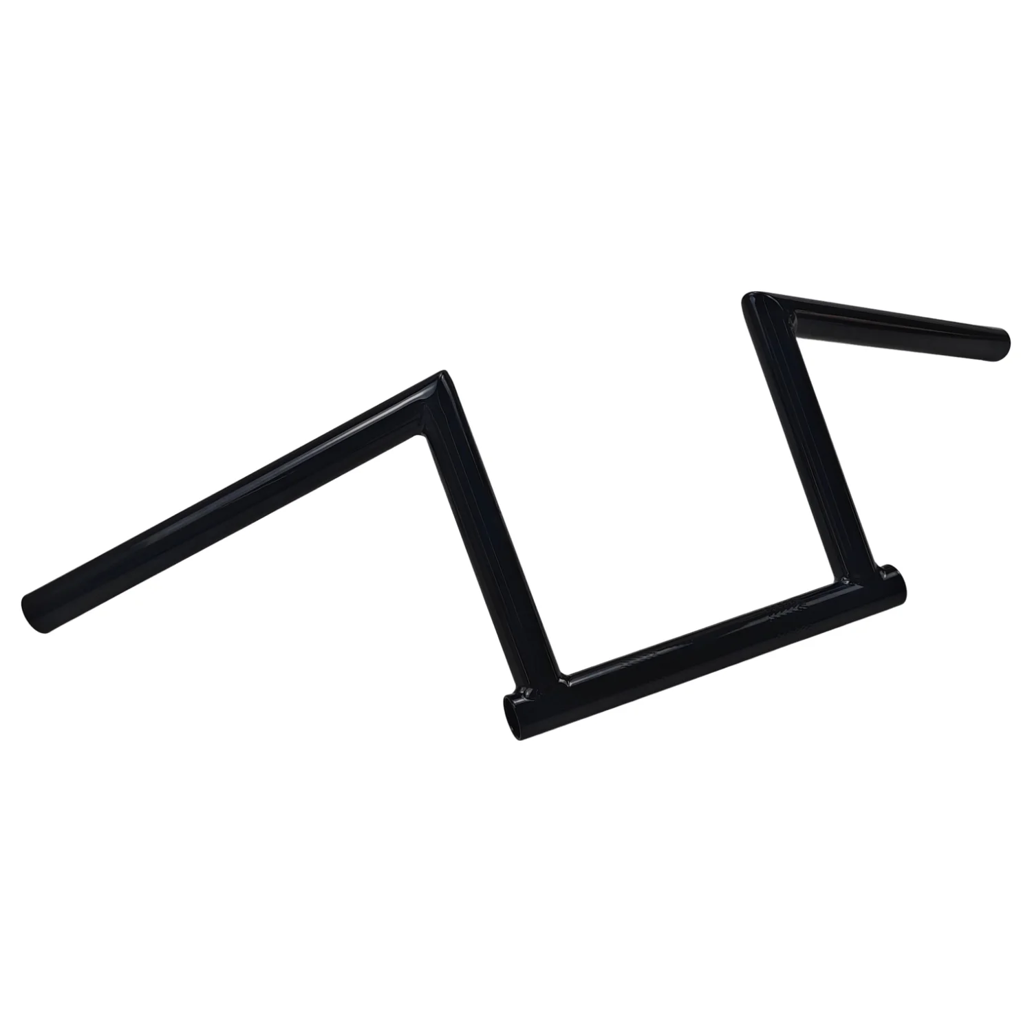 1" Black Chizeled Lo Z-Bar Handlebar 8" Rise Steel Handlebar Compatible with Harley 2007‑later XL & 2006‑2017 FXDB Motorcycles 3