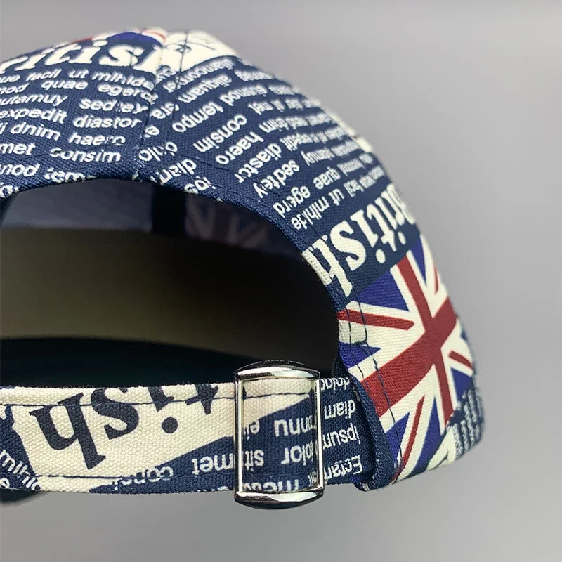 New Classic UK Flag Graffiti Men Women Baseball Hats Cotton Letter Breathable Streetwear Fashion Sport Soft Casual Hip Hop Caps