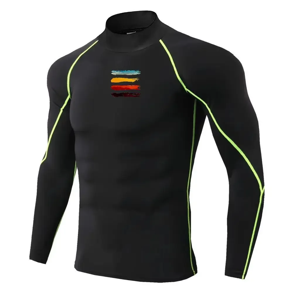 Men Sport T-shirt Quick Dry Bodybuilding Running Shirt Long Sleeve Compression Top Gym T Shirt Men Fitness Tight Men Underwear view 5