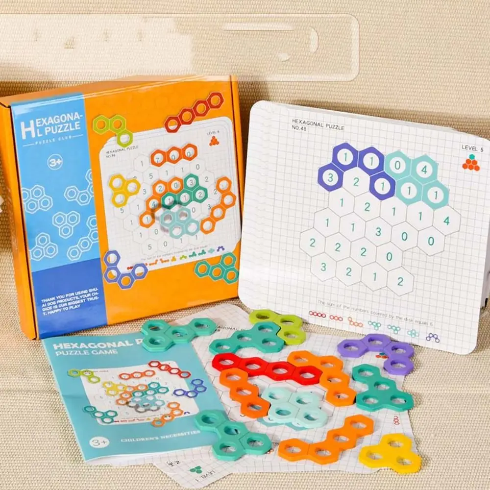 Logisches Denken Training Berechnung Spiel Waben Puzzle Spielzeug digitale Form Matching Spiele pädagogische Mathe Spielzeug für Kinder