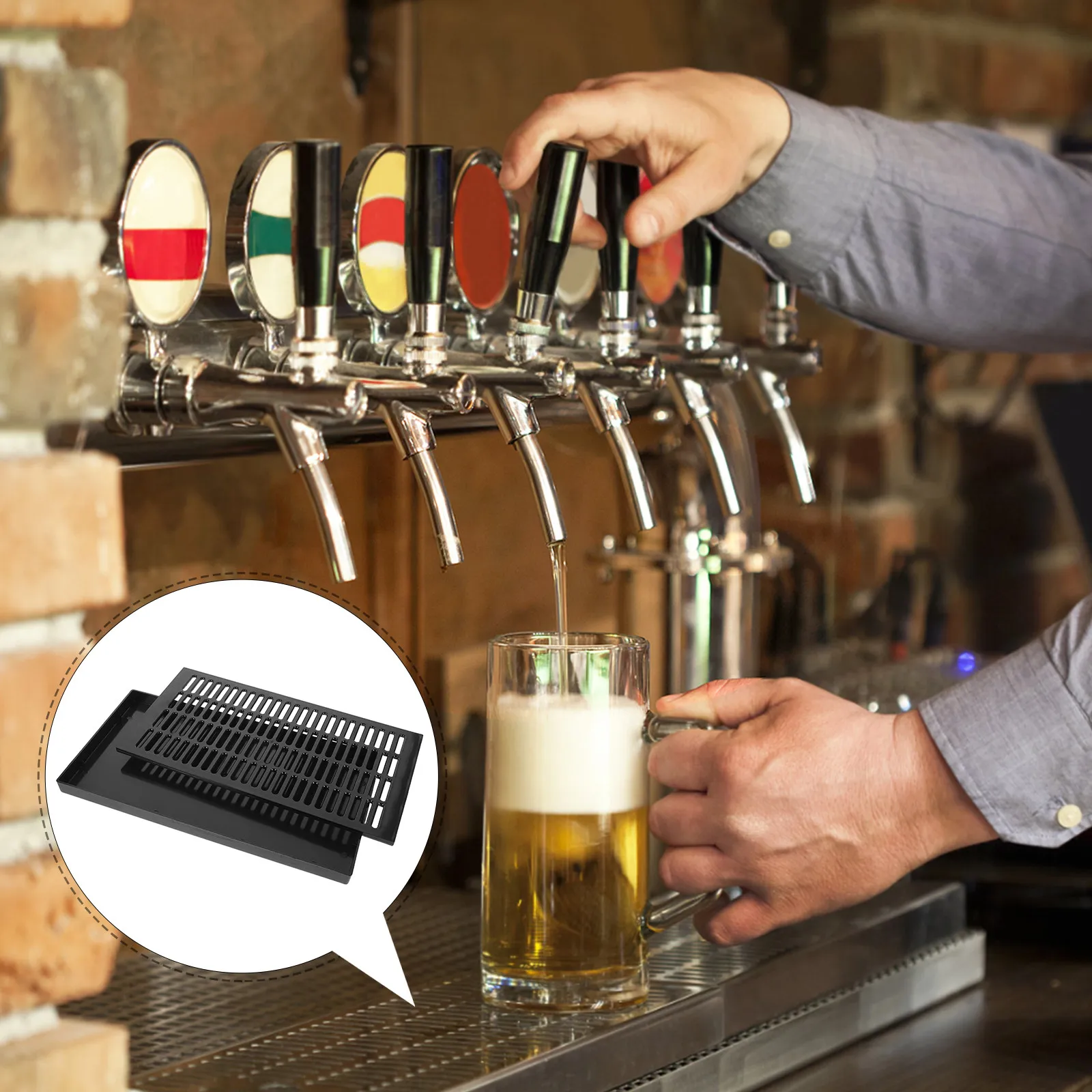 

Прочный поддон для сбора пивных капель - Пластиковый поддон для сбора капель - Поддон для диспенсера напитков для чистой стойки без разливов