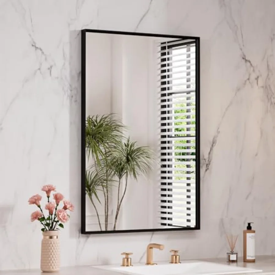 

Bathroom Mirror 24"X36" for Wall, Rectangle Bathroom Vanity Mirror, Hangs Vertically or Horizontally, Easy to Install, Modern D