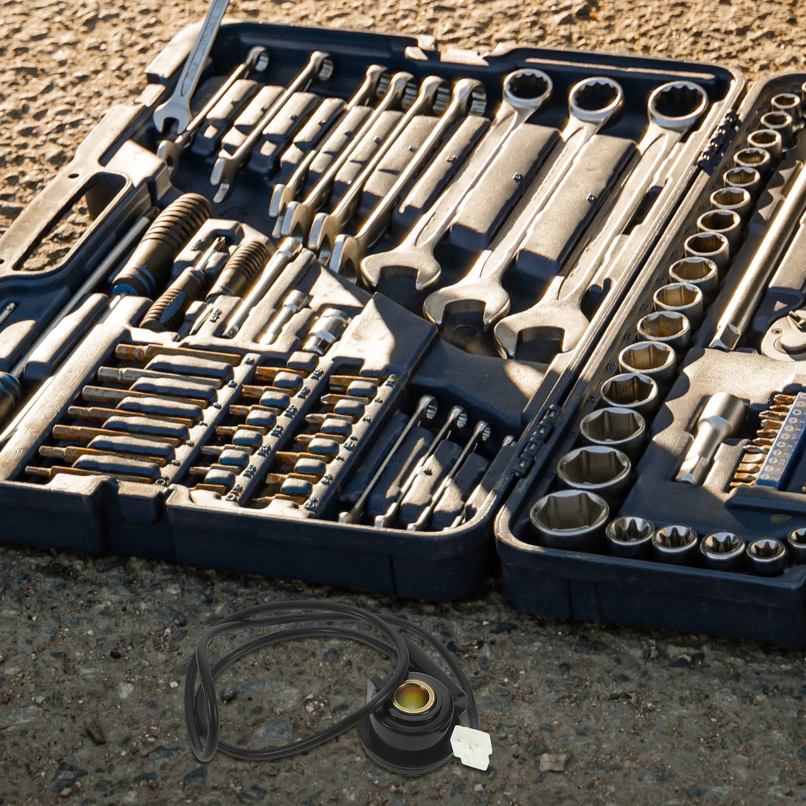 مستشعر سرعة الدراجة النارية كابل عداد المسافات الرقمي مقياس سرعة الدوران لقياس الجهد العالمي عداد السرعة أسود مقاوم للماء متين #4