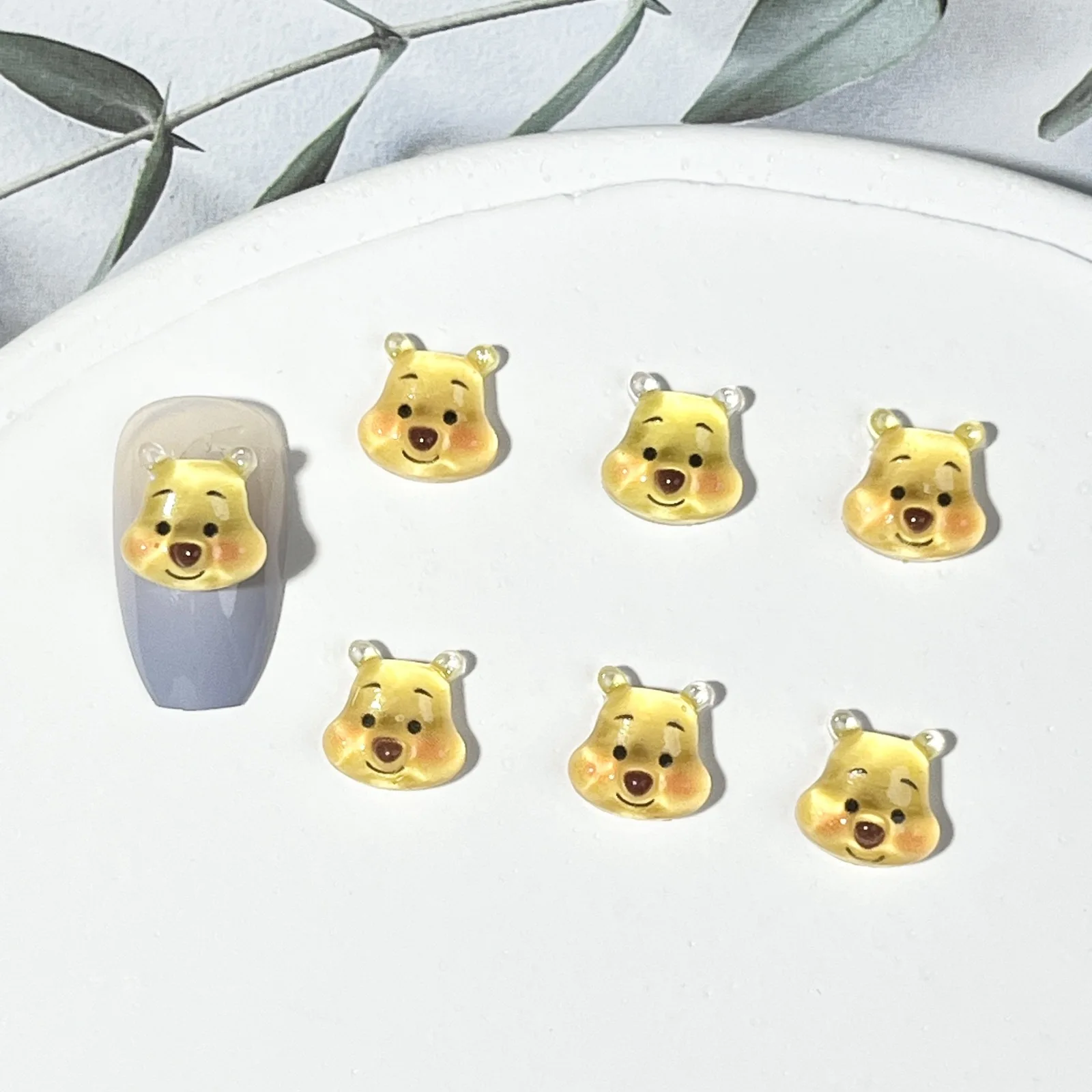 50 stuks 3D Cartoon Mini Stitch & Schattige Beren Nagel Charmes 10x13mm Hars Stitch Angel Nail Art Kawaii 3d Blauwe Stitch Manicure Onderdelen *(*