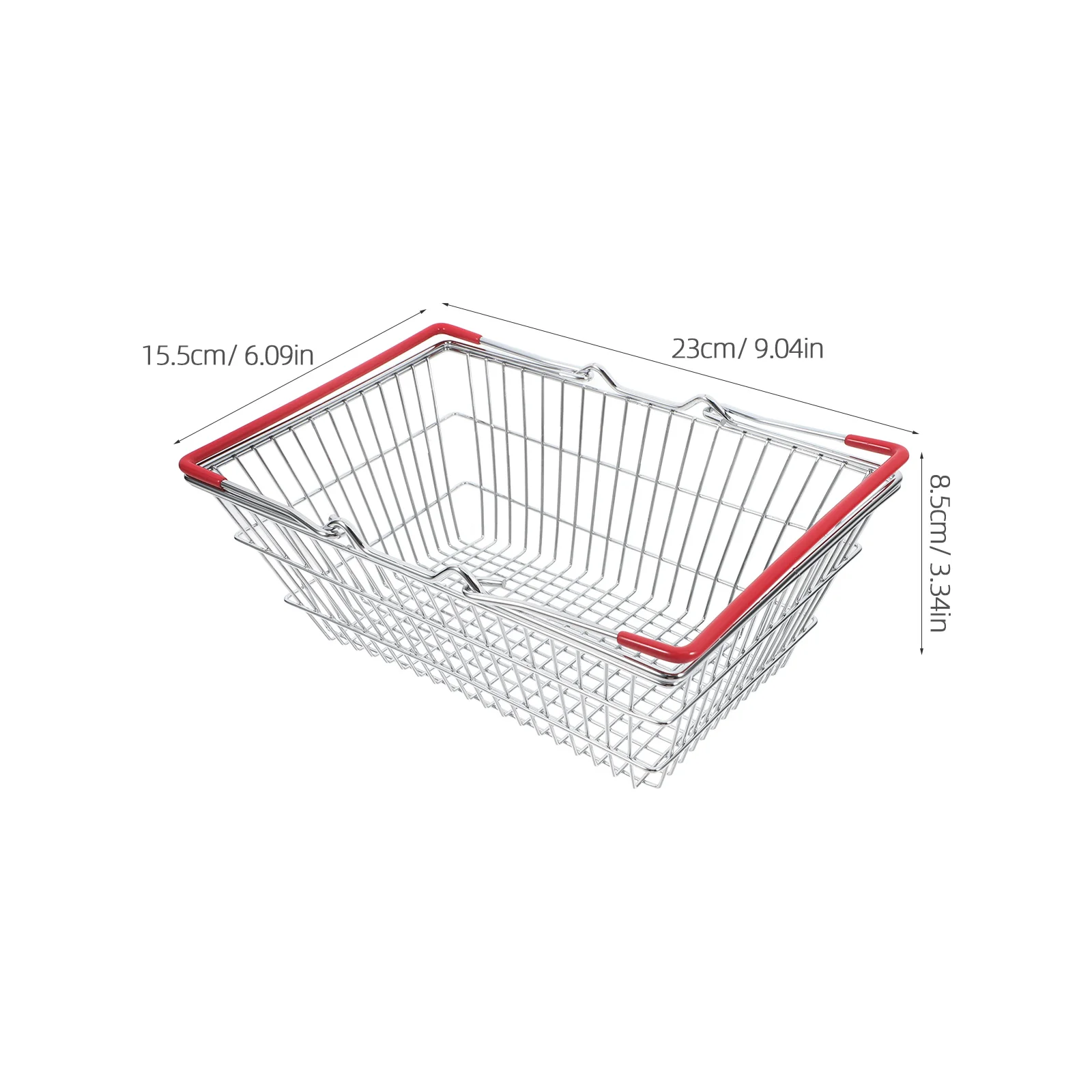 Simulated Basket Mini Children Hand Toy Multicolor Iron Grocery Storage Portable Cute Design Easy Use Mini Picnic Basket