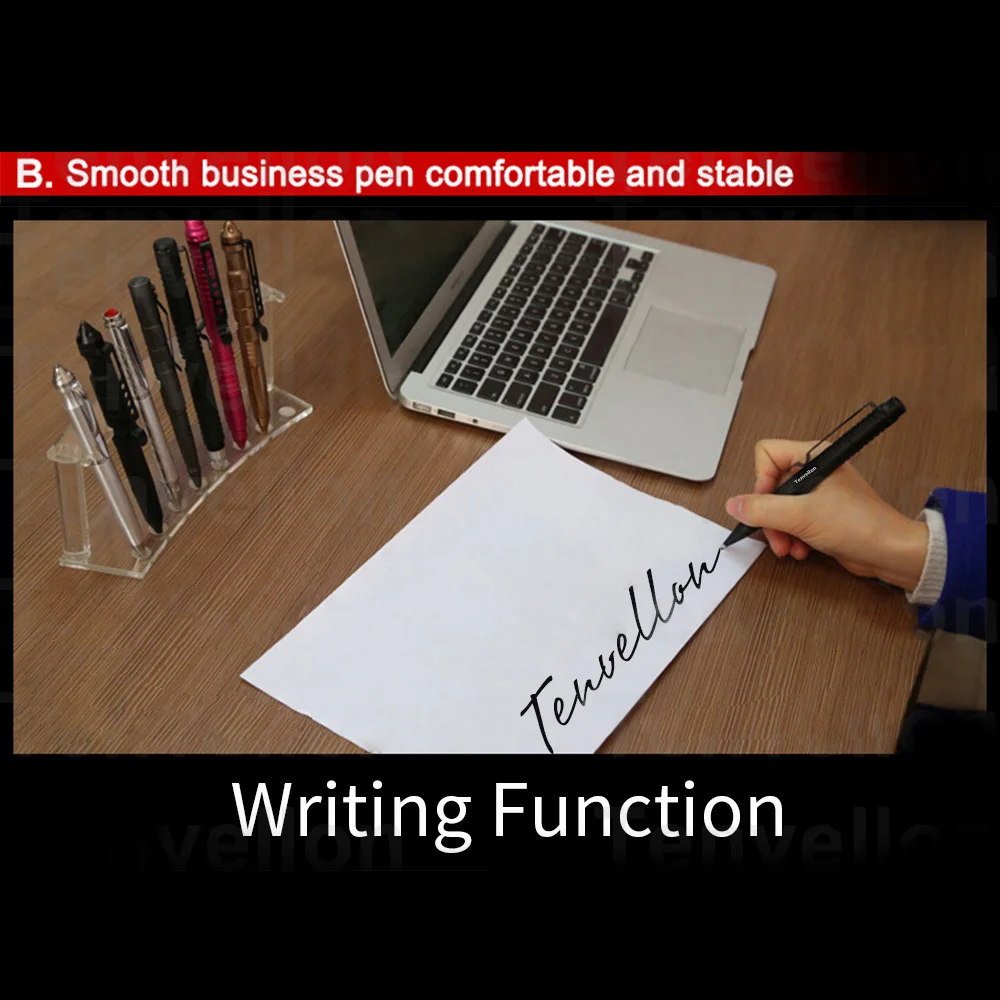 ปากกาทาทิคัลป้องกันตนเองอุปกรณ์ป้องกันภัยส่วนบุคคลทำจากเหล็กทังสเตนอุปกรณ์ป้องกันอเนกประสงค์สำหรับกลางแจ้ง