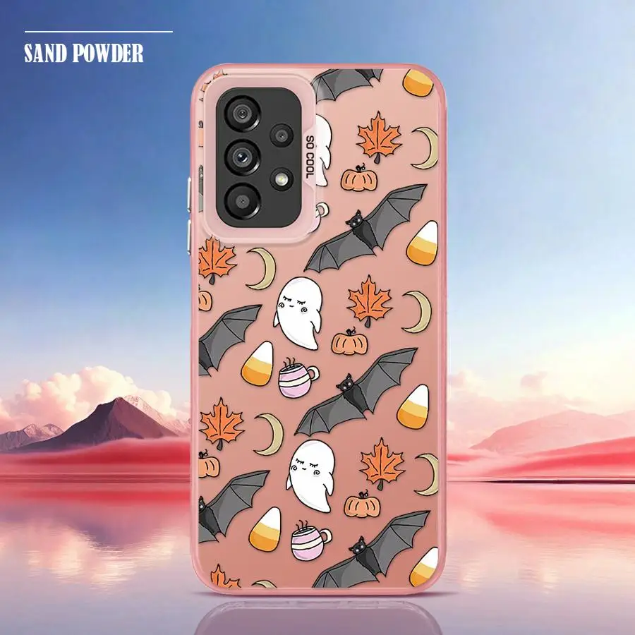 الكرتون مابل ليف اليقطين نمط الحال بالنسبة لسامسونج غالاكسي A52 A35 A71 A54 A73 A53 A51 A56 A72 A55 A26 A36 غطاء ناعم #6