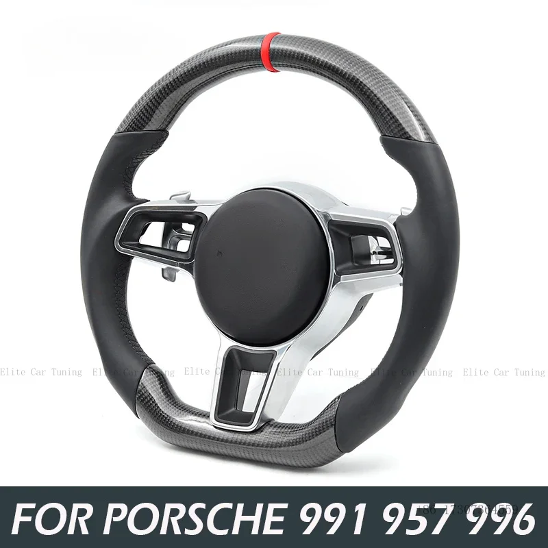 

Руль из карбона для Porsche Cayenne, Boxster S, 911, 955, 957, 970.2, 981, 987, 991, 996, 997, GT3, GTS. Автоаксессуары.