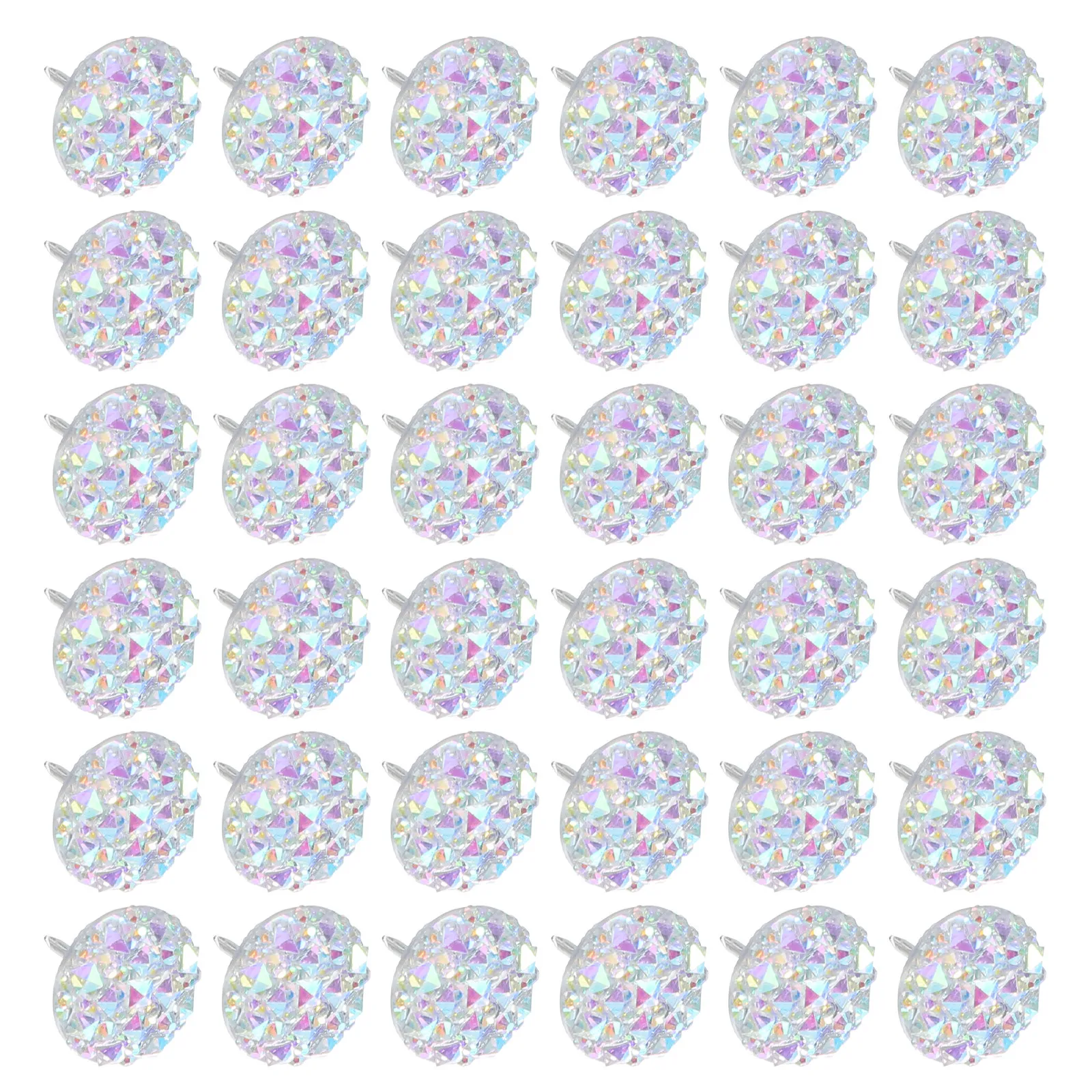 

60Pcs Decorative Faux Diamond Push Pins Glitter Rhinestone Thumb Tacks Cork Board Poster Map Photo Board Tacks