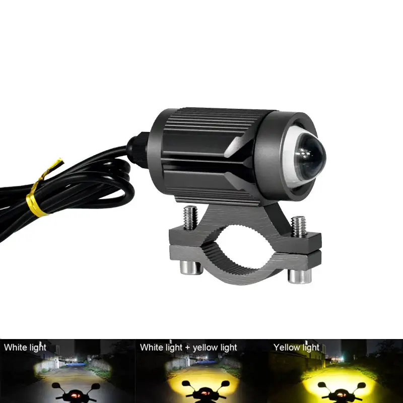 Mini Luz de conducción de 3 colores, iluminación para motocicleta, Luces Led para Moto, otros accesorios de iluminación para coche, Faro para motocicleta