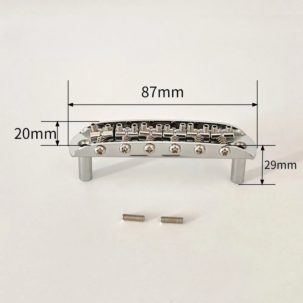 Classic Chrome Vintage Mustang Bridge W/Large Saddles Guitar Parts Accessories