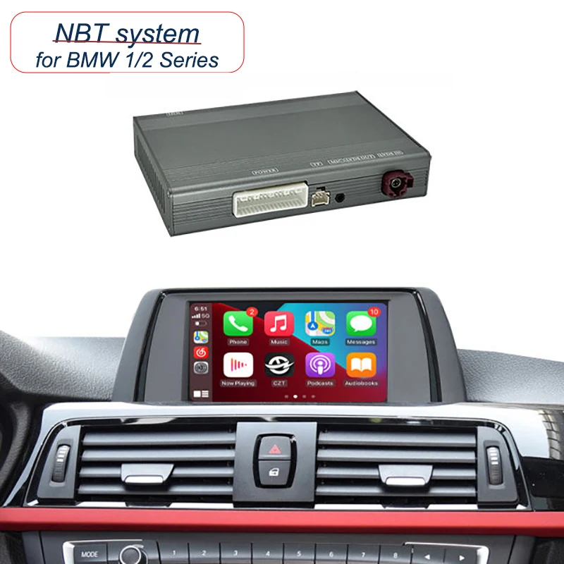 

Wireless Carplay Android Auto Interface For BMW 1 2 Series F20 F21 F22 F23 F45 F46 NBT System Reversing Camera Car Multimedia