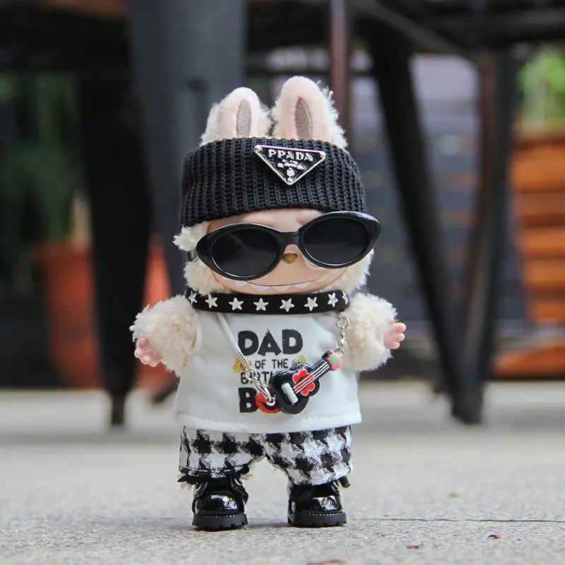 

Fashion Explosions 123rd Generation General Fisherman's Hat Suspenders Change Clothes 17cm Pull Bubu Baby Clothes Doll Clothes