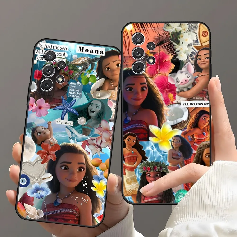 Princess Moana Phone Case For Samsung A05 A13 A24 A23 A52 A53 A51 A14 A50 A33 A22 A31 A54 A03S A32 A21 A81 A34 Silicone Cover