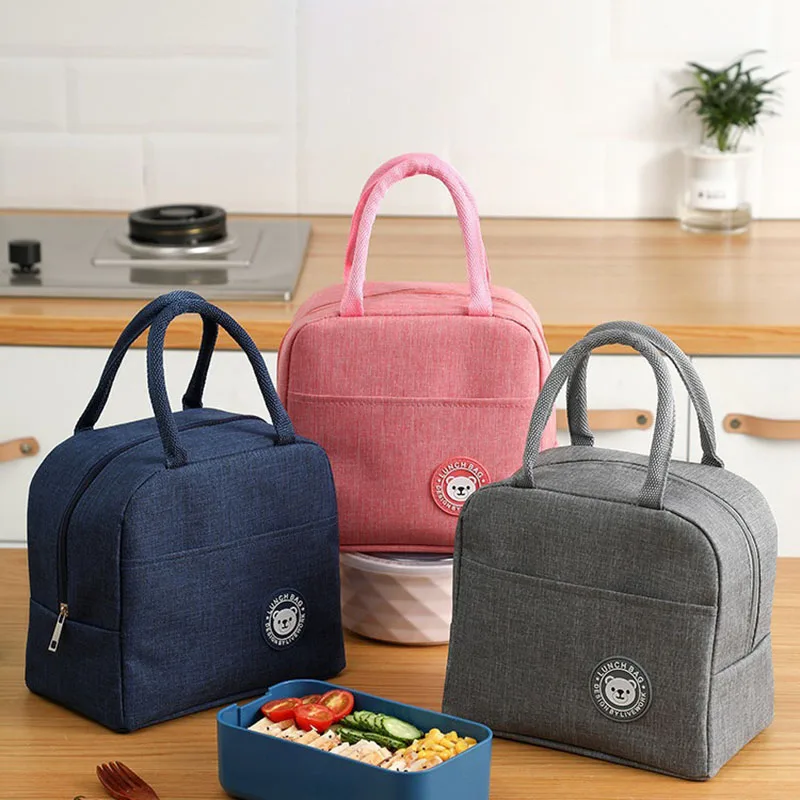 Simple Keep Cold Bento Portable Work Family School With Lunch Bag Fashion Insulation Waterproof Lunch Box