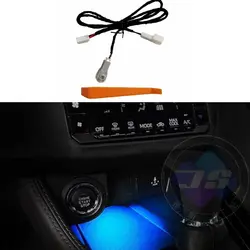 Storage Box Frame Decoration Accessories ice blue LED Lamp Water Cup Holder Ambient Light For Toyota yaris cross 2023 2024 2025