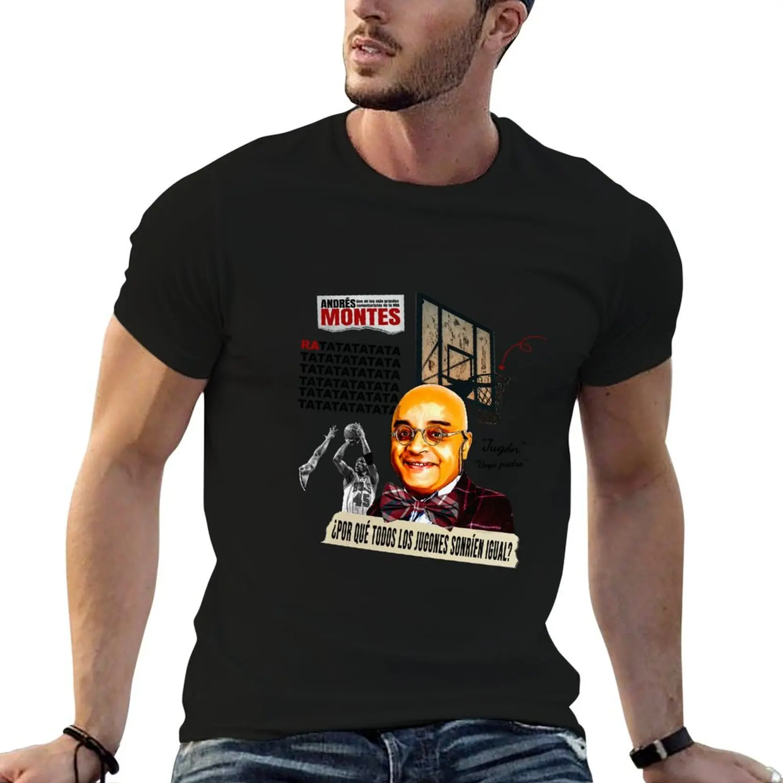 Andres Montes T-Shirt Casual Trendy Short Sleeve T-Shirt