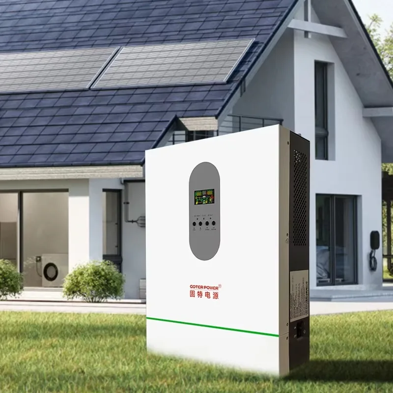Inversor solar 6.2kw fase dividida 120v 240v inversor híbrido conectado à rede para sistema de geração de energia solar de toda a casa