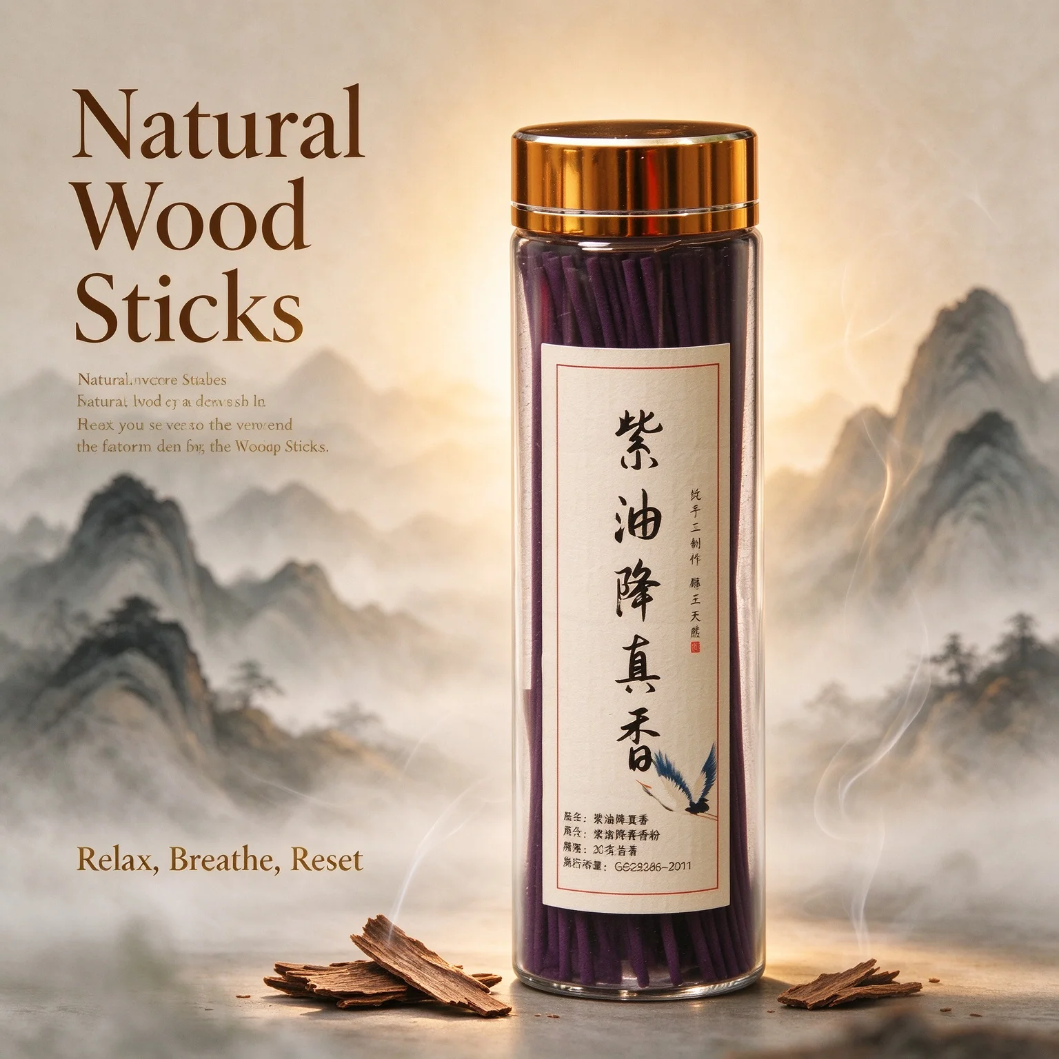 Oriental Natural Wood Bakhoor Incense Sticks Soft Long Lasting Aroma For Home Meditation Relax Arabian Fragrance Gift
