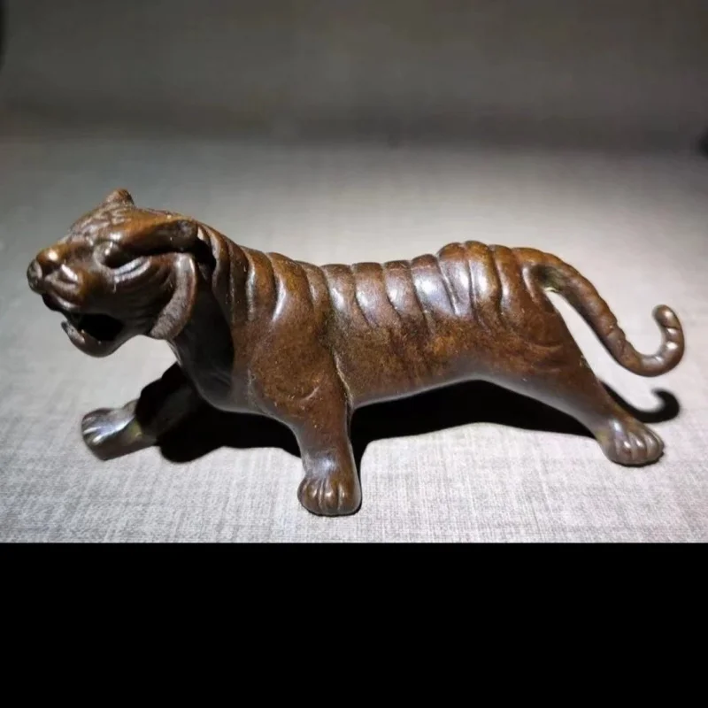 Antique Antique Wholesale Antique Bronze Antique Chinese Zodiac Tiger Decoration Small Copper Antique Home Retro Craft for Frien