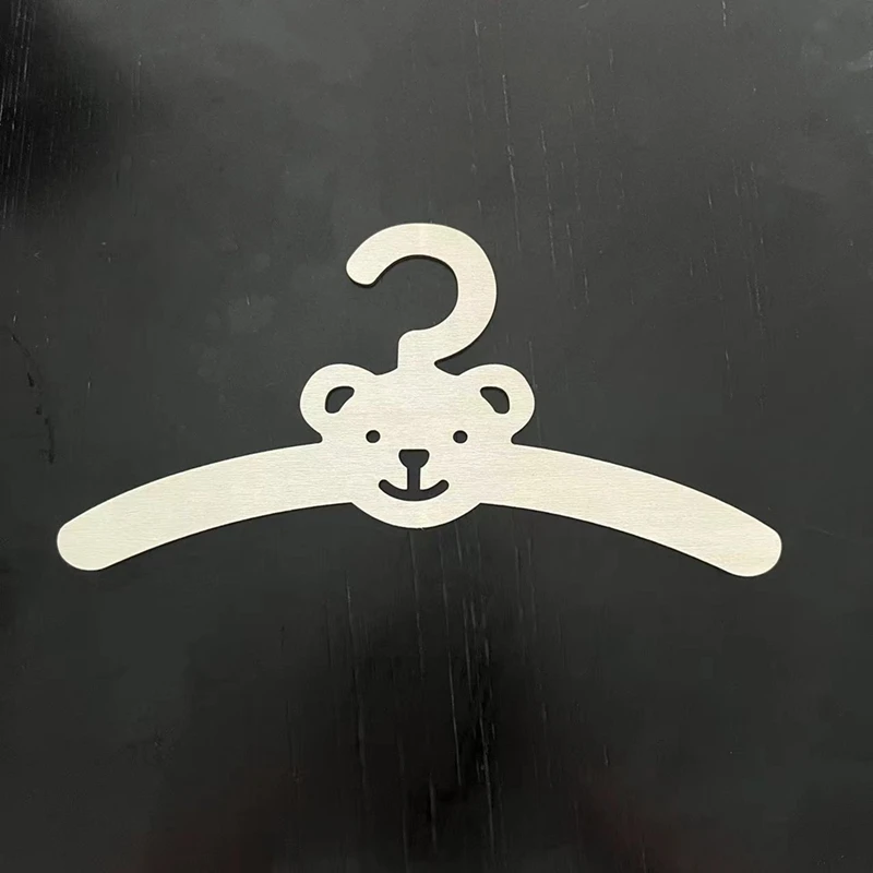 10PCS INS Nordic Wooden Bear Cloud Wieszak na ubrania Wiszący na ścianie wieszak na płaszcze Ubranka dla niemowląt