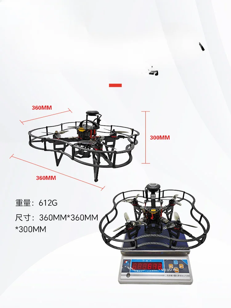 CQ230 Assembly Drone Development Kit Raspberry Pi 4B Programming Open Source Quadcopter DIY Crash Rack