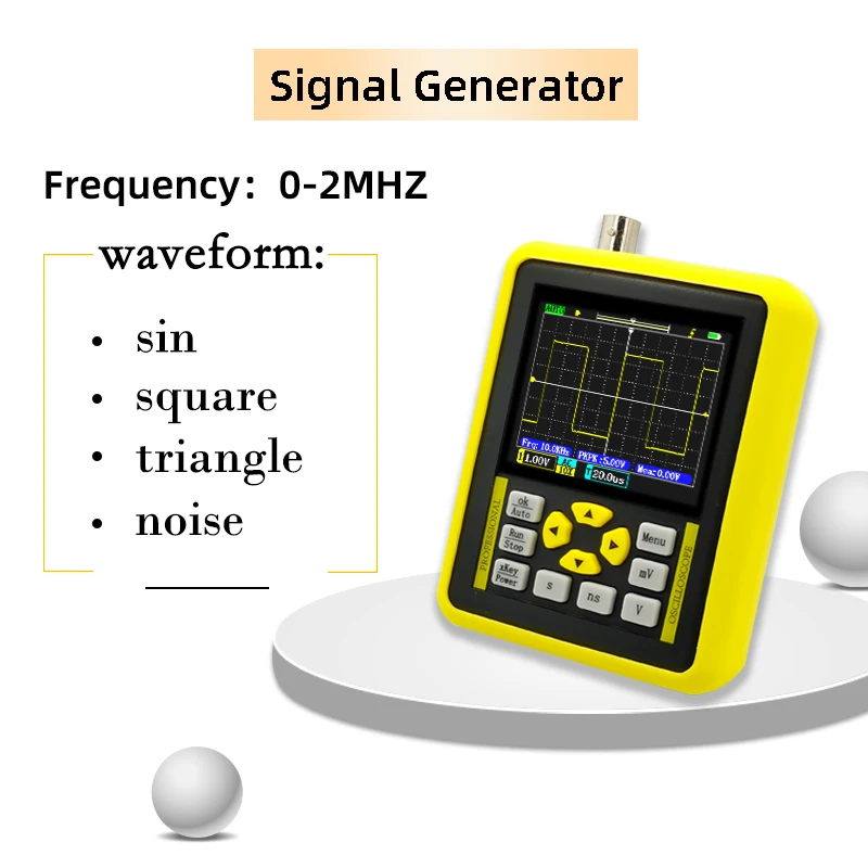 ZEEWEII DSO1511G DSO1511E 120M 2.4-calowy ekran oscyloskop cyfrowy 120MHz analogowa obsługa pasma Generator sygnału ręczny