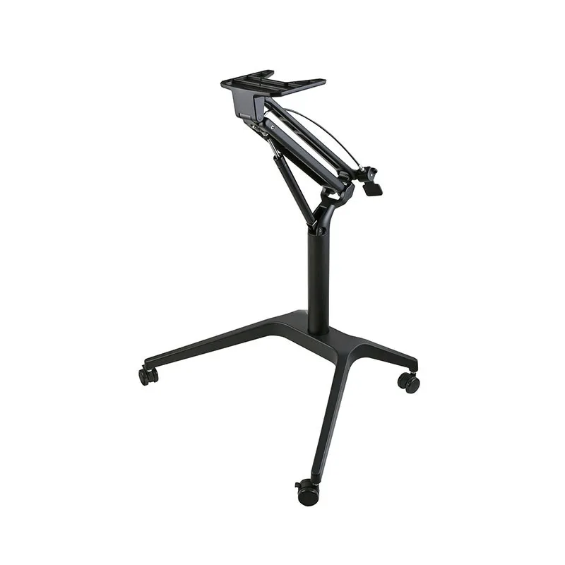 Pneumatic lifting table shelf, bedside table mobile lectern aluminum alloy material 5
