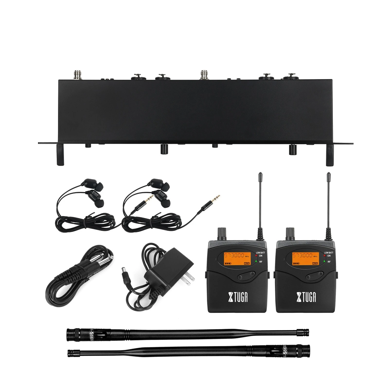 

Беспроводная система мониторинга сцены XTUGA, двухканальные наушники с одним и несколькими наушниками, монитор наушников UHF RW2080