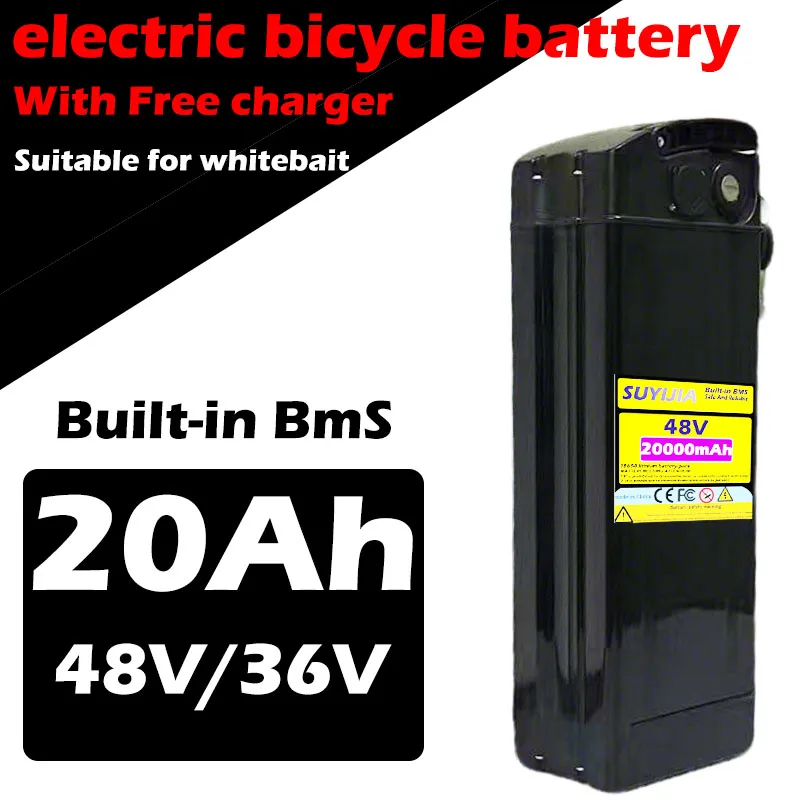 

Air Fast Transportation48V18650 High-capacity Lithium Battery 20ah30ah Battery Pack Is Suitable for Silver Fish 250-3000W Motors