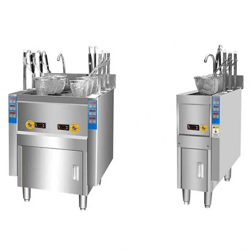 Automatic Boiler Six-pot Pasta Cooker Basket Electric Pasta Cooker Noodle Cooking Machine Snacks Cooker Cooking Equipment