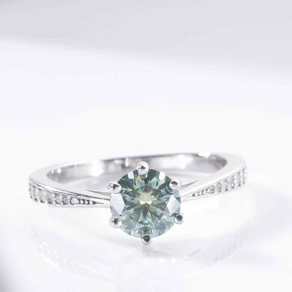 925 Silver 1-3 ct Excellent Cut Purple Green D Color Moissanite Ring Wedding Ring for Women Fine Jewelry dating party gift