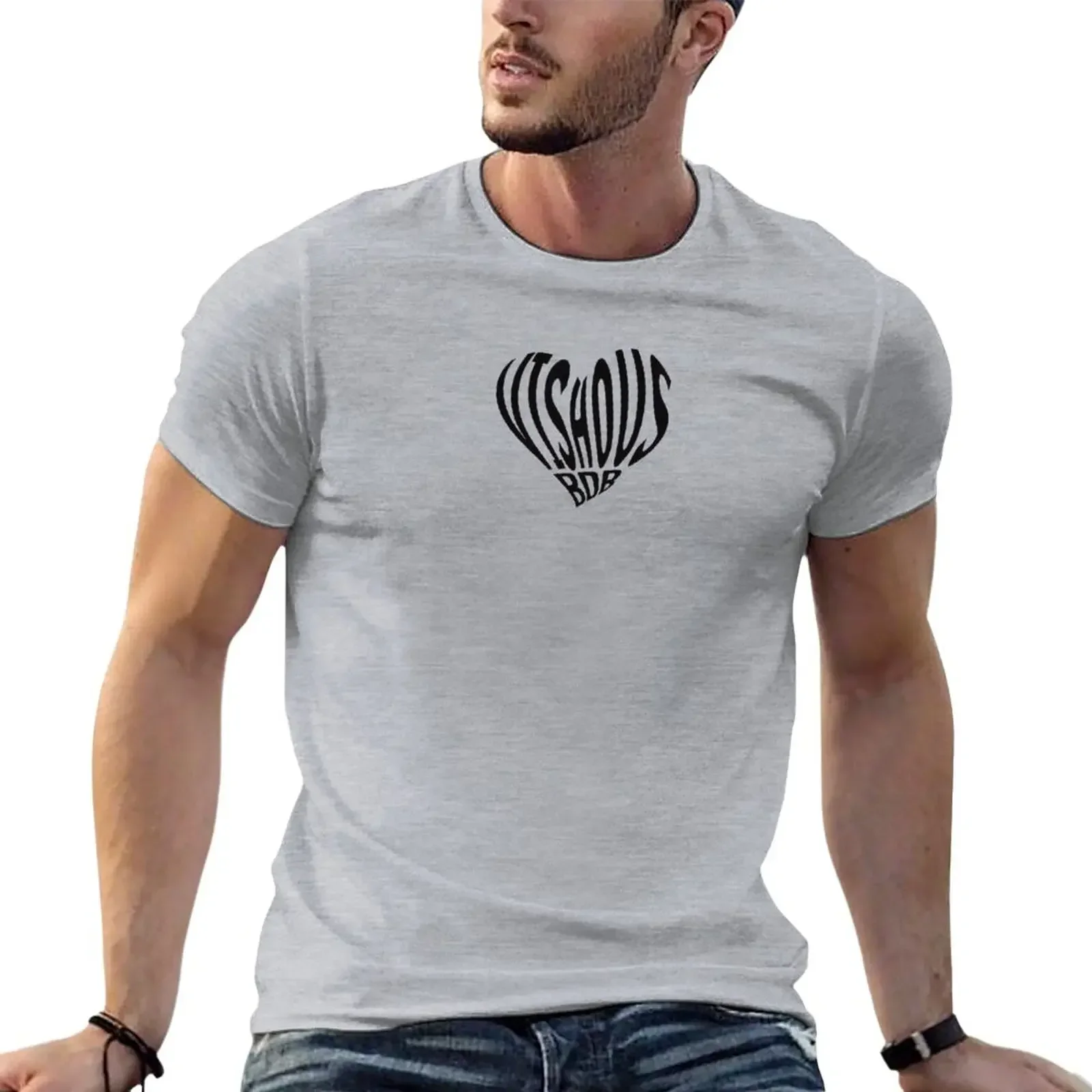 Vishous Heart - Black Dagger Brotherhood - Black T-Shirt summer tops boys animal print plain white t shirts men