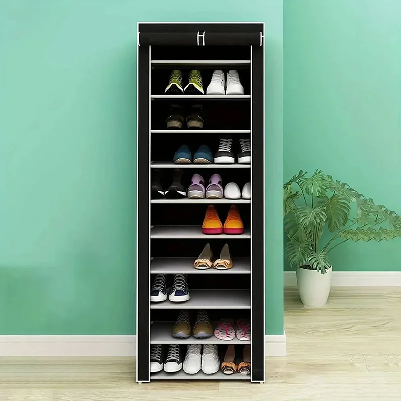 Dustproof Fabric Shoe Cabinet Organizer Multilayer Shoe Rack Nonwovens Simple Storage Economic Type Shoe Rack Cabinet Household