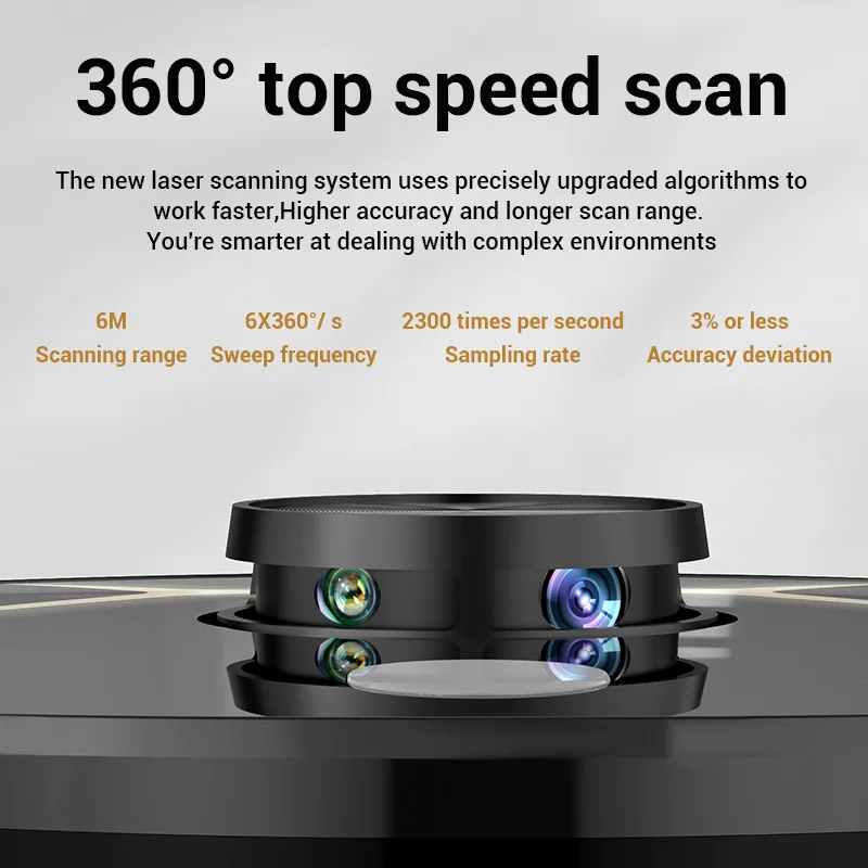 Sweeping robot LiDAR intelligent vacuum cleaner integrated household sweeping and suction three-in-one automatic sweeper