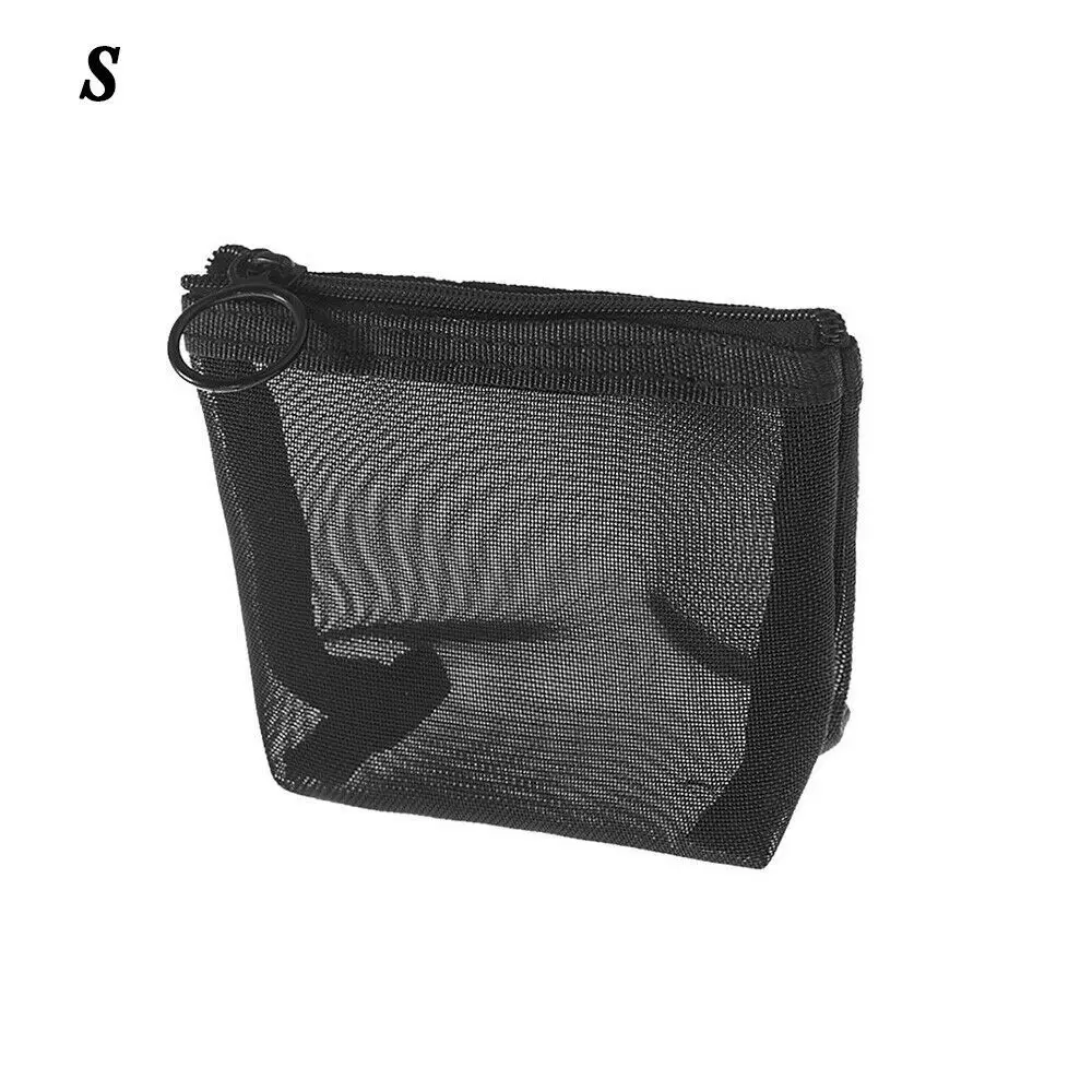 Portable Transparent Wash Pouch Toiletry Pouch Zipper Mesh Package Makeup Bags Storage Bags Bathing Bags Cosmetic Pouch