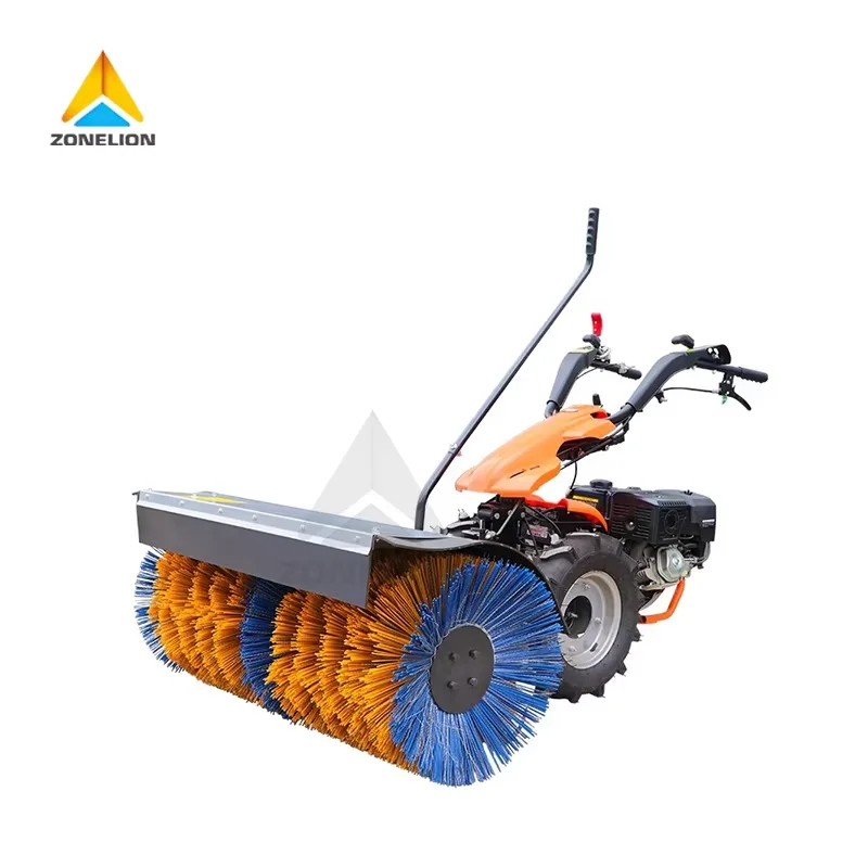 

Walk Behind Hand Sweeper Machine Vacuum Leaf Cleaner Pavement Sweeper Garden Artificial Grass Cleaning Machine