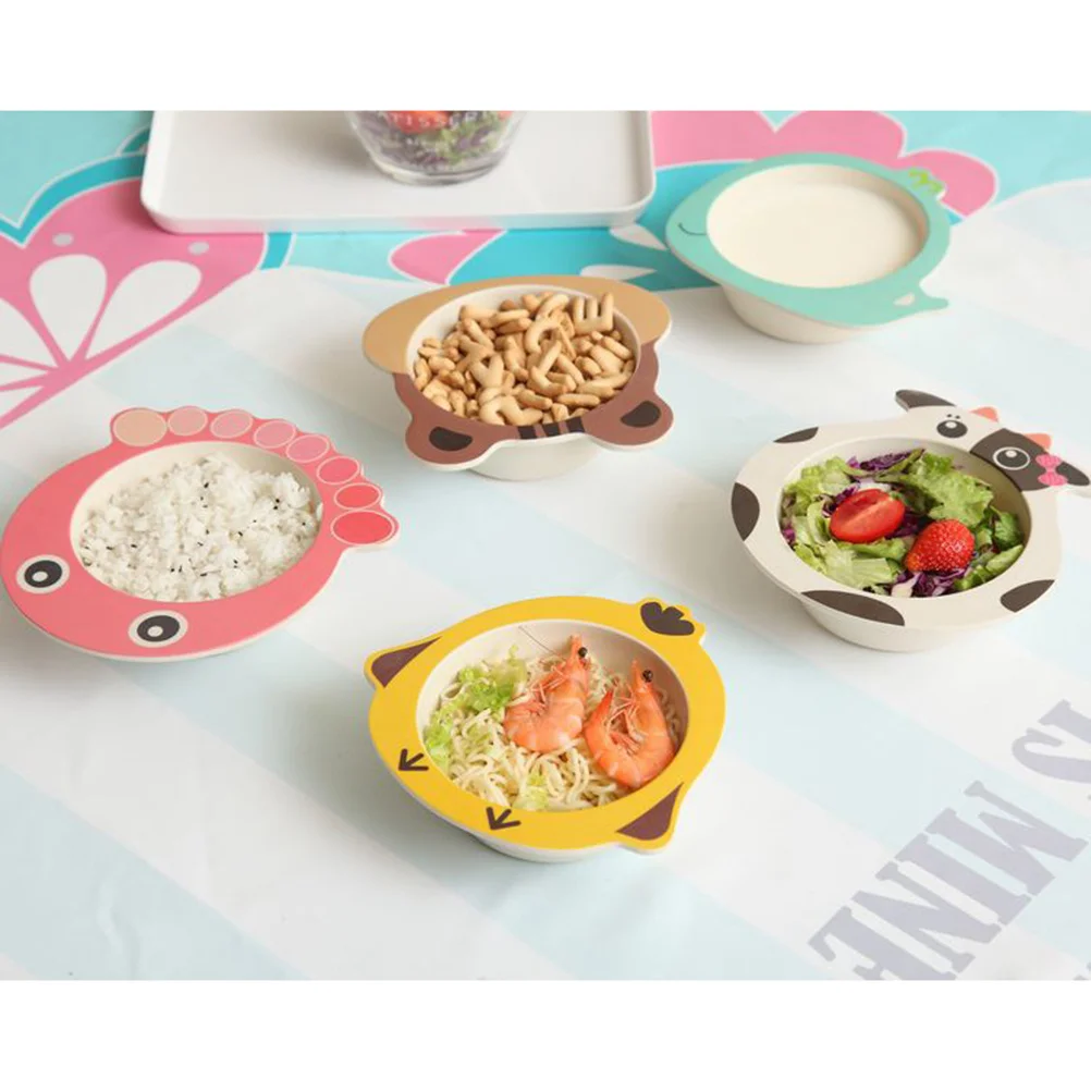 وعاء من ألياف الخيزران على شكل الأخطبوط مناسب وخفيف الوزن وغير قابل للكسر وحبوب الفواكه وحفلات الآيس كريم والنزهات #5