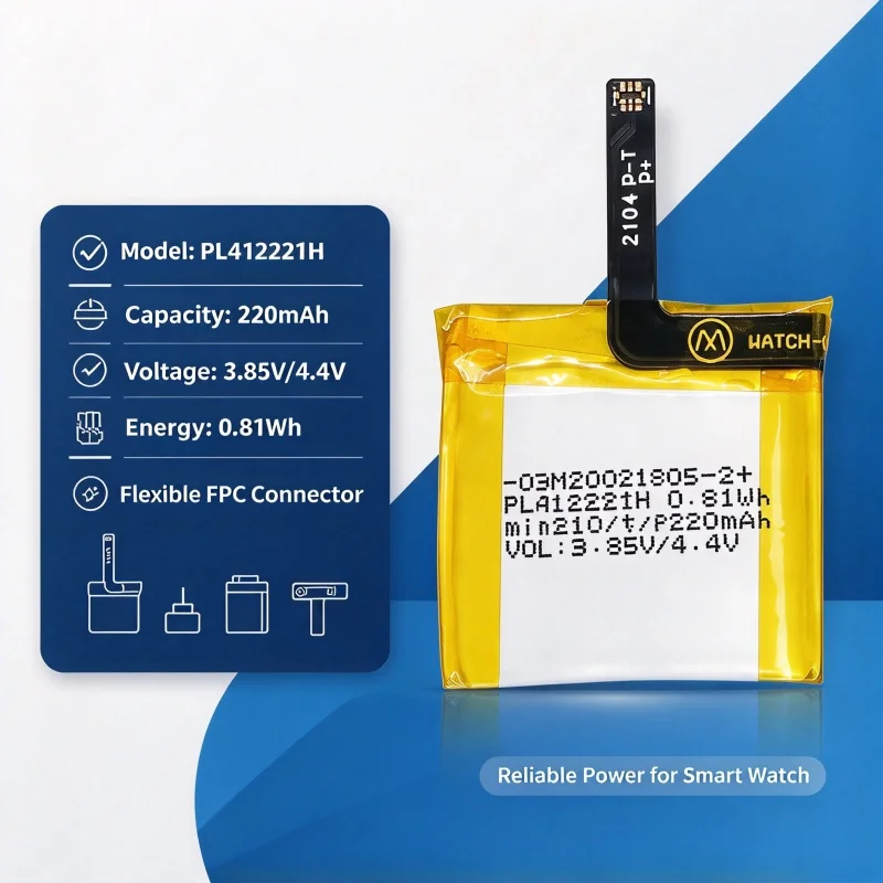 PL412221H  for HUAMI AMAZFIT GTS GTS1 1 C17 1S Lite Smart Watch Batterie AKKU 220mAh  A1913 A1914 Battery