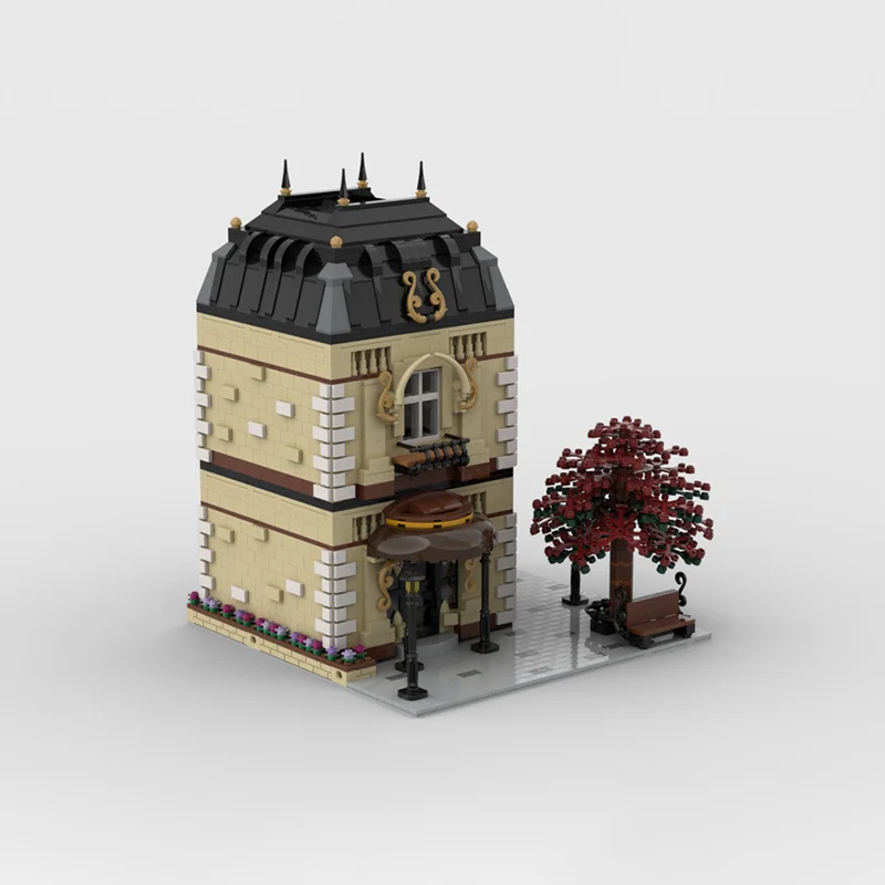 3224 ชิ้น Modular Luxury House MOC Elegant Mansion การศึกษาอาคาร diy บล็อกของเล่นวันเกิดของขวัญ