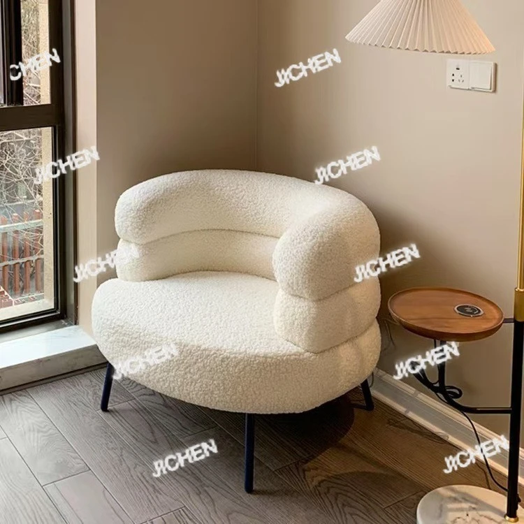 

JC, lazy sofa chair, living room, bedroom, cloakroom, single casual makeup chair, dresser chair