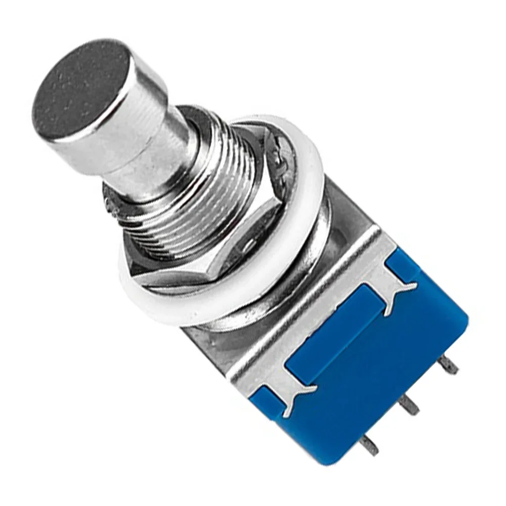 9 Pin 3PDT Latching Footswitch ON-ON Type For Guitar Effects Pedal Box Stomp True Bypass Switch Plastic Housing