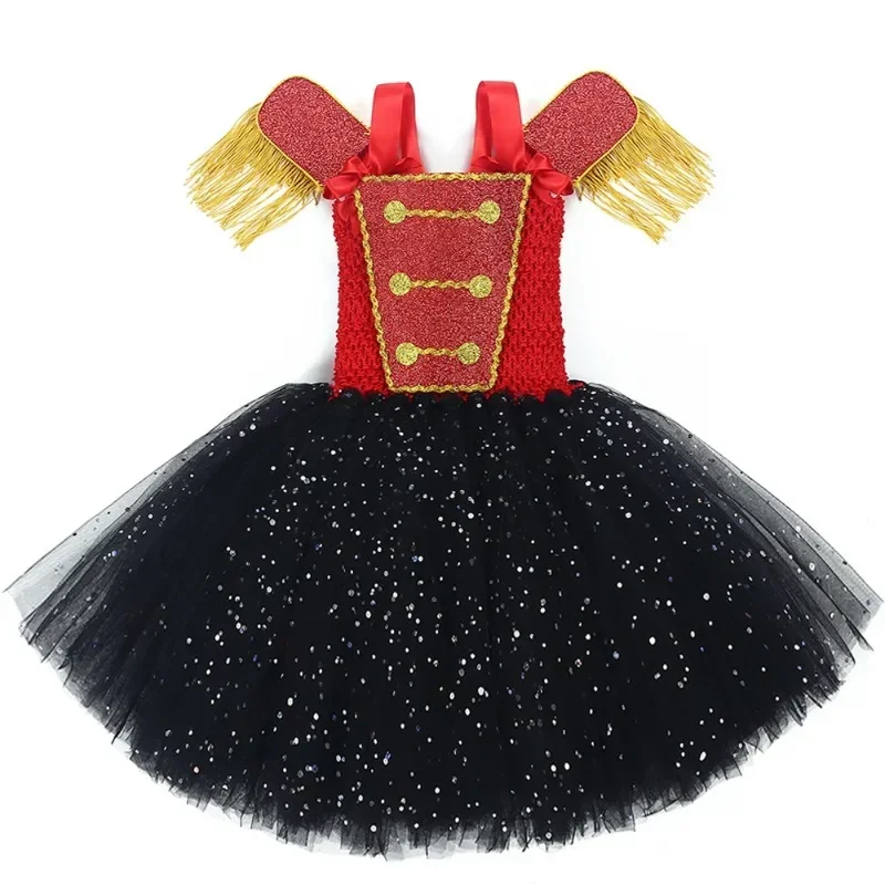 Girls' Sequin Tulle Tutu Dress,Circus Performance Costume, Princess Dress for Children's Day and Halloween, Party & Stage Outfit