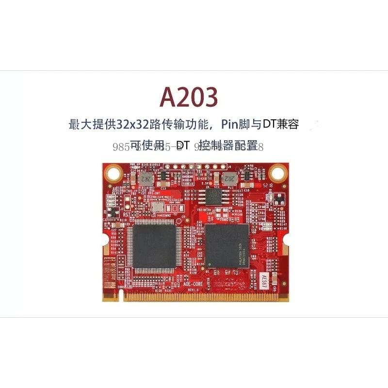 32×32 Channel AES67 DT A203 Audio Network Interface Module, Low Latency AoIP Transport Board for Mixer, Broadcast & Live Sound