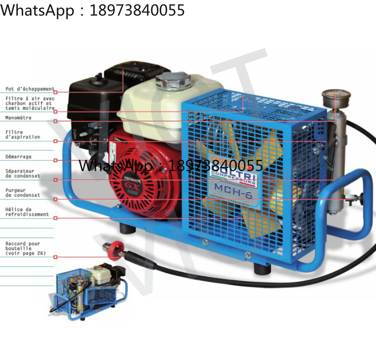 

MCH6/SH Портативный мини-дыхательный воздушный компрессор высокого давления