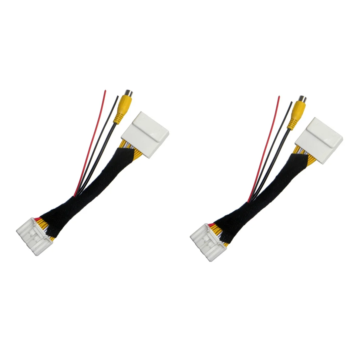 2PCS 28 Pin Car Video Reverse Camera Convert Cable Adapter for 2 3 6 -5 Demio Axela Roadster MX-5